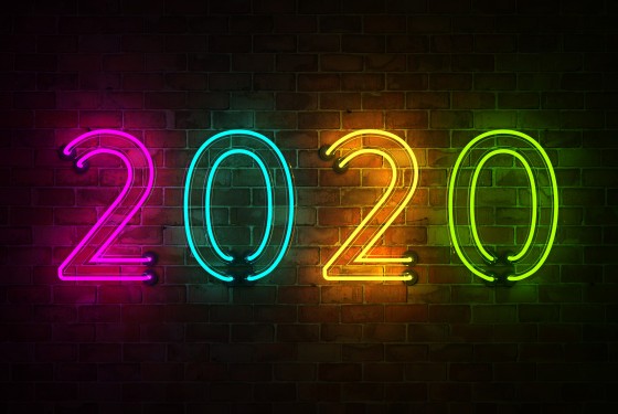 New Year 2020 Creative Design Concept